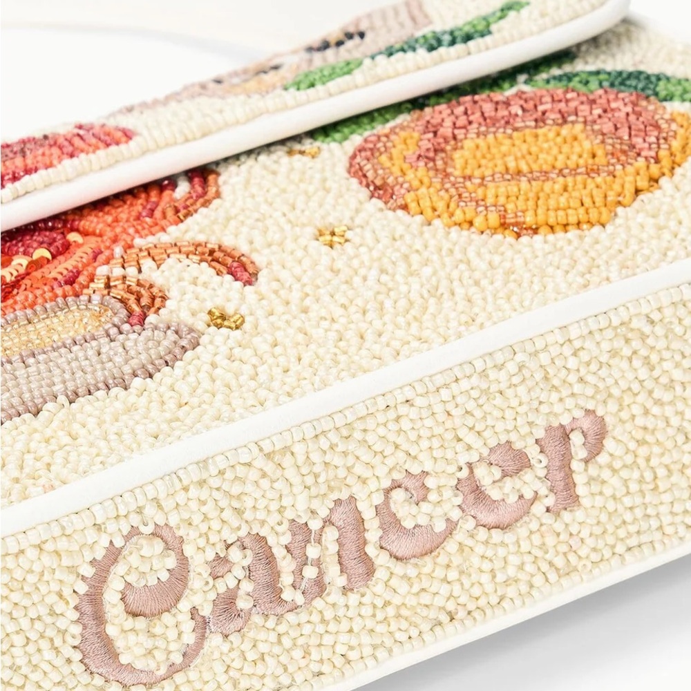 STAUD BEADED ZODIAC TOMMY BAG CANCER - Picture 2 of 6